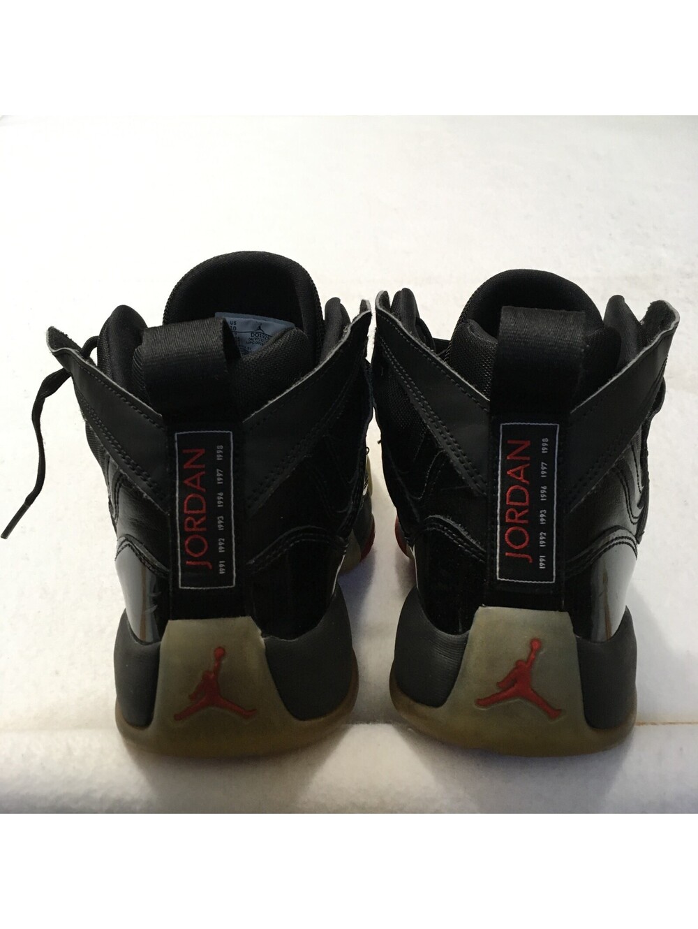 Nike Men's Air Jordan Jumpman Two Trey Black Patent Leather Sneakers DO1925-003 - Picture 5 of 9